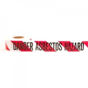 Danger Asbestos Hazard" Barrier Tape 300m"
