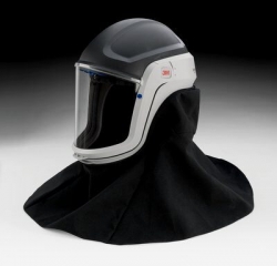 3M M-407 - Versaflo Helmet with Flame Resistant Faceseal and Neck Shroud.